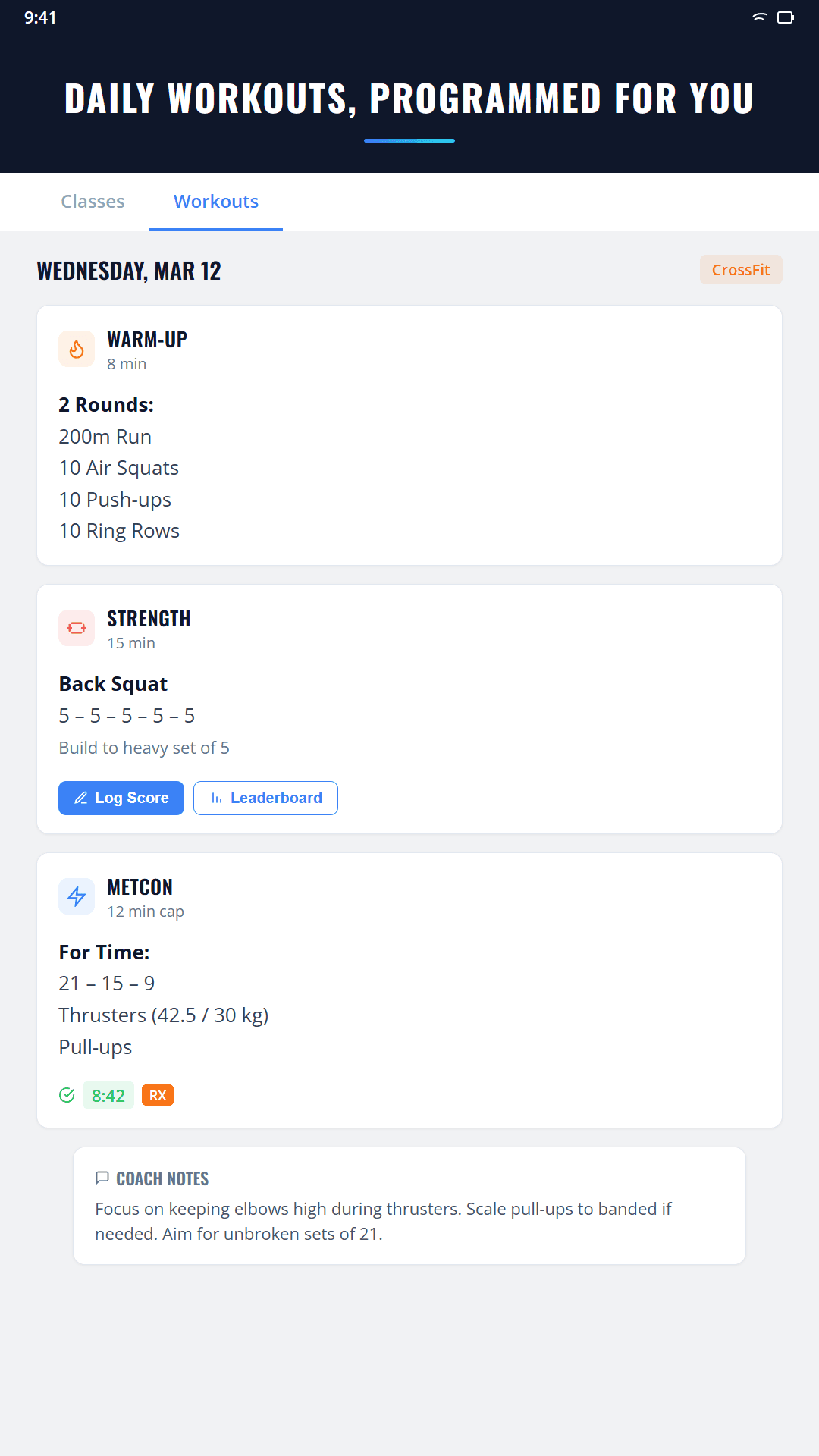 App screenshot